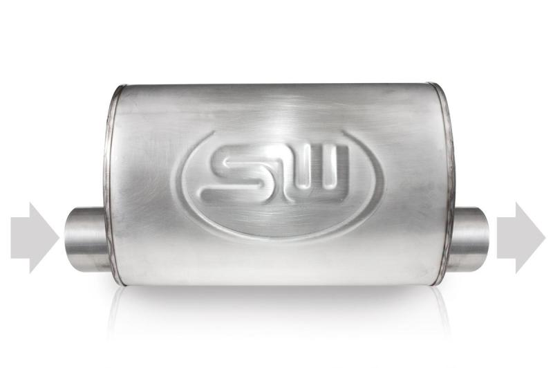 Stainless Works 2.5in ID OFFSET INLET/ 2.5in OD OFFSET OUTLET (ON SAME SIDE) 4inx8in - TM4S25O25OSS