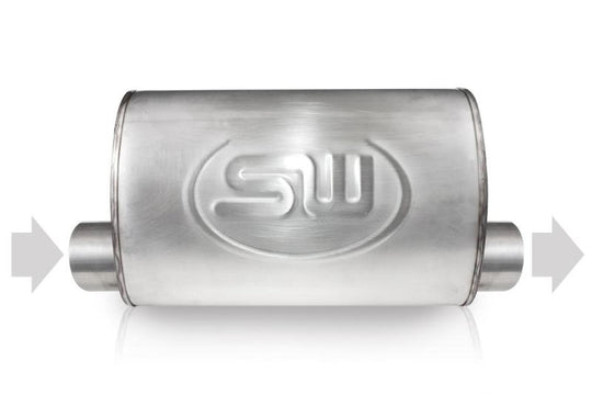 Stainless Works 3in ID OFFSET INLET/ 3in OD OFFSET OUTLET (ON SAME SIDE) 5inX9in - TM5C3O3OSS
