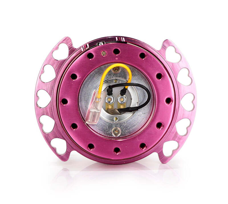 NRG Quick Release Kit - Pink Body/ Pink Heart Cutout Ring - SRK-222PK-PK
