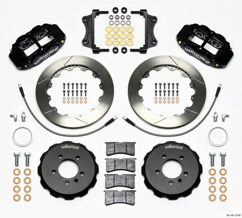 Wilwood Narrow Superlite 6R Front Hat Kit 12.88in 06-12 Volkswagen GTI w/ Lines - 140-12789