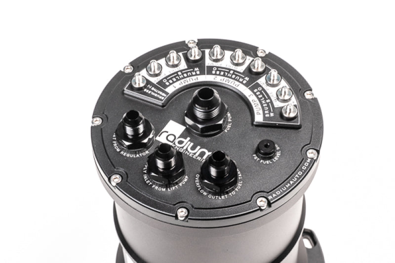 Radium Multi-Pump Fuel Surge Tank Fits Bosch BR540 / Deatschwerks DW400 (Pumps Not Included) - 20-1441