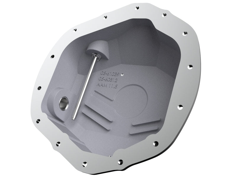 aFe 2020 Chevrolet Silverado 2500 HD Rear Differential Cover Black ; Pro Series w/ Machined Fins - 46-71260B