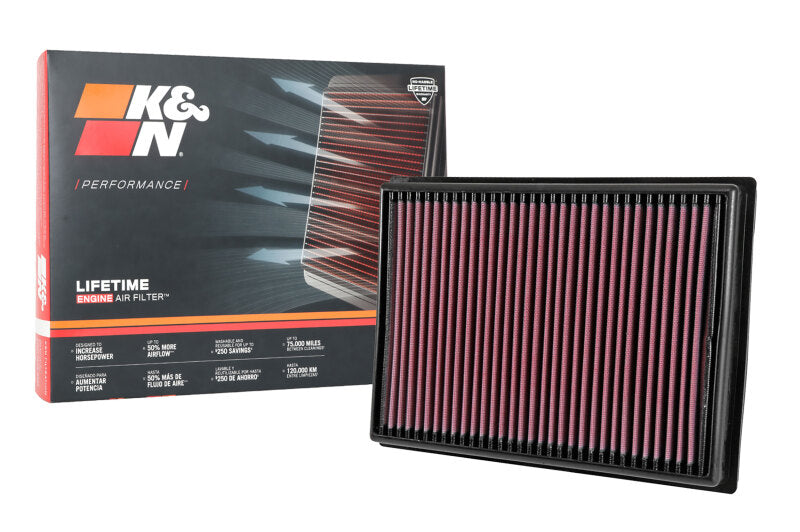 K&N 2016 TOYOTA HILUX REVO 2.8L L4 DSL Drop In Air Filter - 33-3045