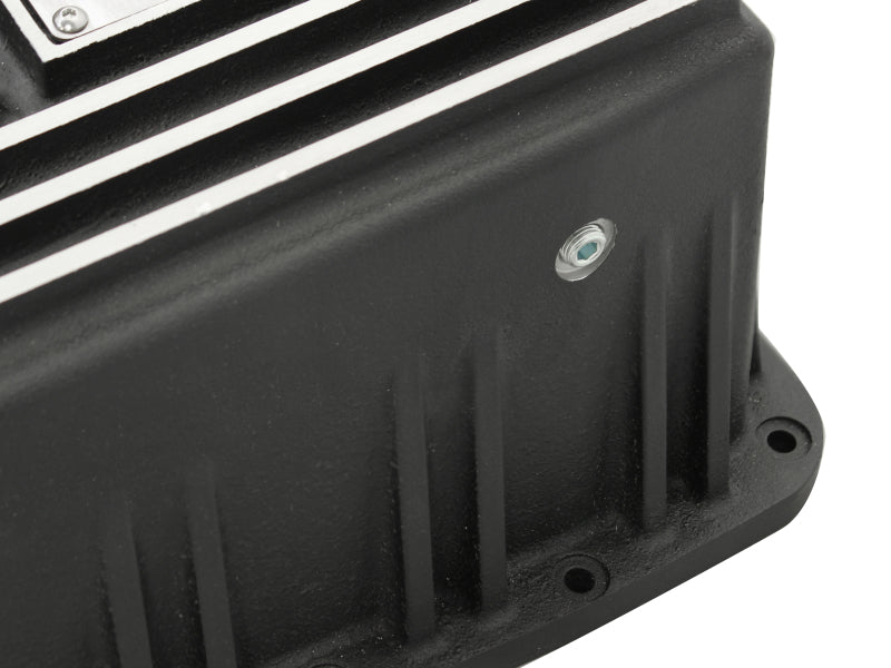 aFe Power Transmission Pan Black Machined 09-14 Ford 6R80 F-150 Trucks - 46-70172