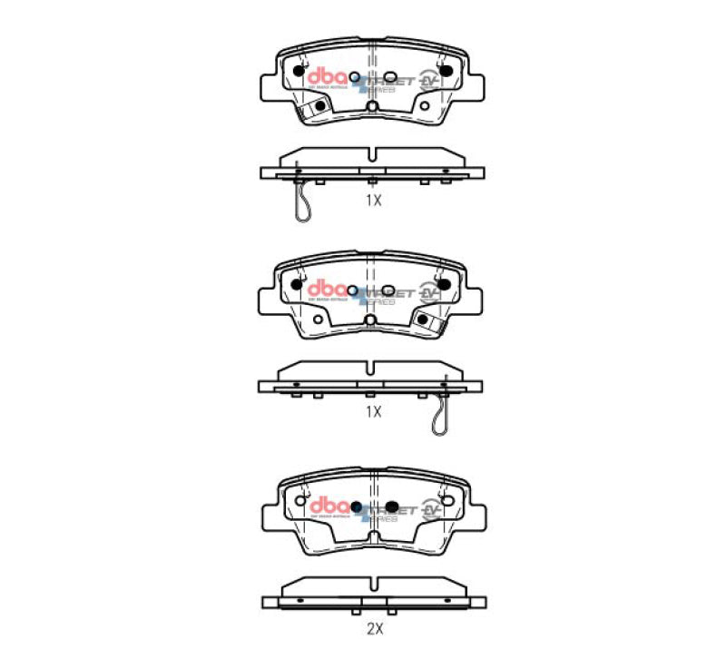 DBA 18-23 Hyundai Accent Rear SSEV Street Series Brake Pads - DB2076SSEV