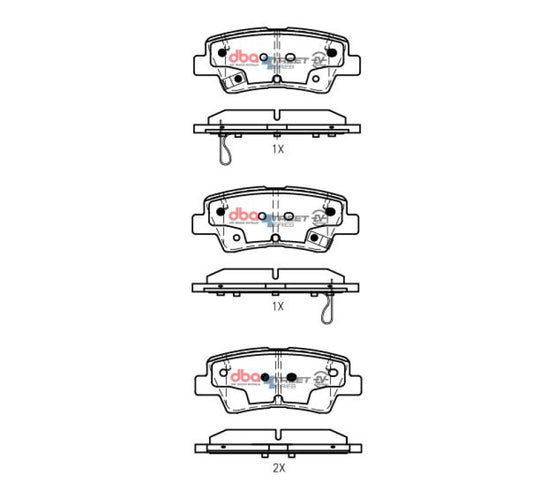 DBA 18-23 Hyundai Accent Rear SSEV Street Series Brake Pads - DB2076SSEV
