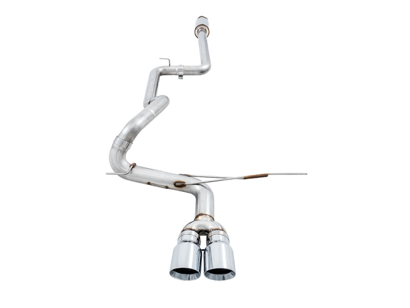 AWE Tuning Ford Focus ST Track Edition Cat-Back Exhaust - Chrome Silver Tips - 3020-32034