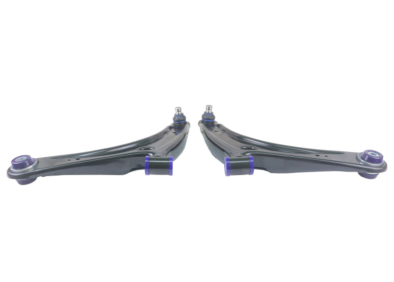 SuperPro 2008 Mitsubishi Lancer GTS Front Lower Control Arm Set w/ Bushings - w/ Positive Caster - TRC1023
