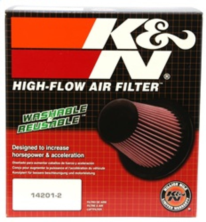 K&N Universal Chrome Filter 6in Flange ID x 7.5in Base OD x 5in Top OD x 6in H - RC-4381