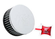 Load image into Gallery viewer, K&amp;N Universal Chrome Filter 2 1/2 inch O/S FLG / 4 1/2 inch OD / 2 inch Height - RC-1950