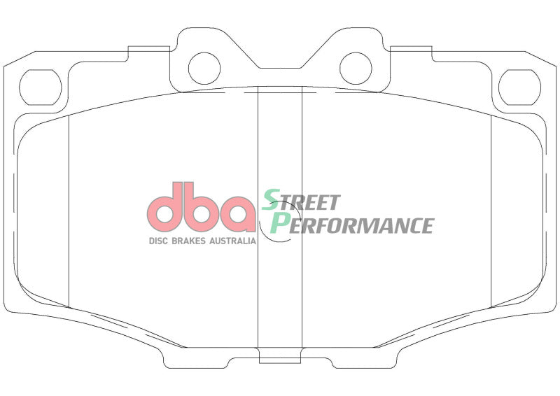 DBA 83-90 Toyota Land Cruiser SP Performance Front Brake Pads - Front - DB288SP