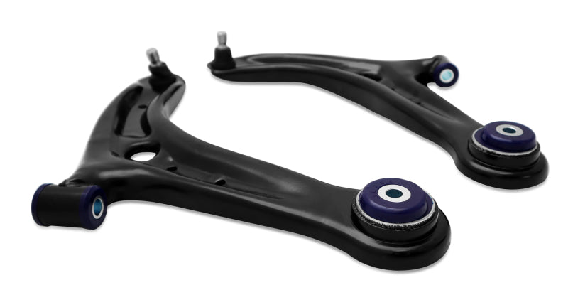 SuperPro 13-17 Ford Fiesta Complete Front Lower Control Arm Kit (Caster Increase) - TRC1048