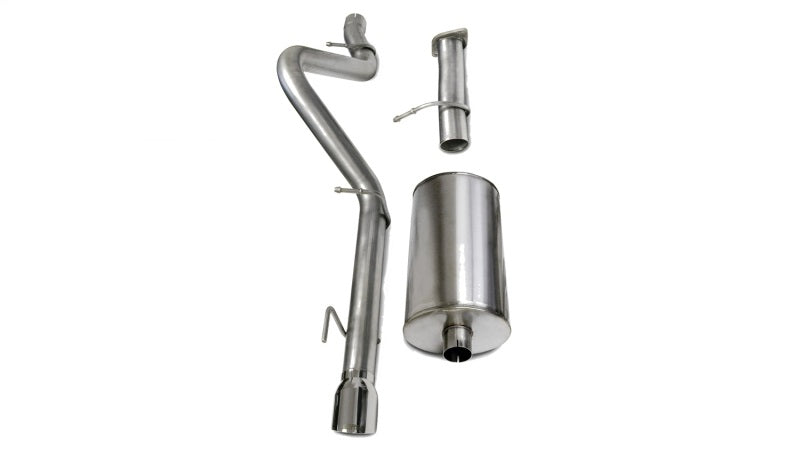 Corsa 2006-2008 Chevrolet Trailblazer SS 6.0L V8 Polished Sport Cat-Back Exhaust - 14256