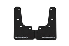 Load image into Gallery viewer, Grimmspeed 22-25 Subaru WRX Mudflaps - Black w/ White Lettering - GRM.1022.1.WHT