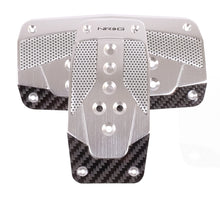 Load image into Gallery viewer, NRG Aluminum Sport Pedal A/T - Silver w/Black Carbon - PDL-450SL