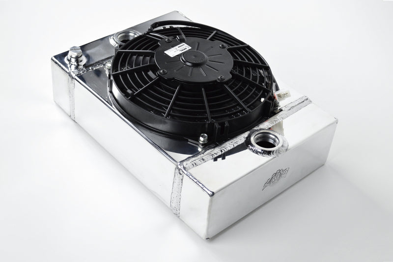 CSF Universal Drag Race / Tuck Radiator w/9in Spal Fan - 10.5in H x 10in L x 3.6in W - 7065