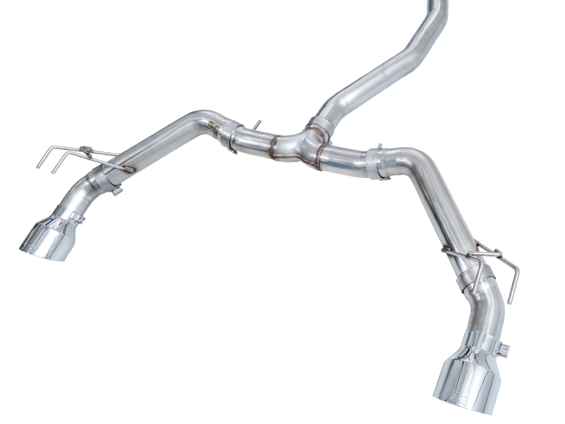 AWE Tuning 22+ Honda Civic Si/Acura Integra Track Edition Cat-Back Exhaust - Dual Chrome Silver Tips - 3020-32331