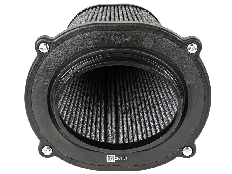 aFe Quantum Pro DRY S Air Filter Inverted Top - 5.5inx4.25in Flange x 9in Height - Dry PDS - 21-91133