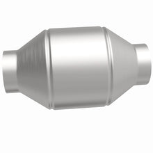 Load image into Gallery viewer, MagnaFlow Univ Cat Conv 2.5in Inlet/Outlet Center/Center Round 3in Body L x 5in W x 8.75in Overall L - 51656