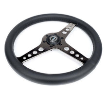 Load image into Gallery viewer, NRG Light Weight Gaming Steering Wheel - Driftz 350mm 3 Black Chrome Spokes Perforated Leather - ST-034BC-PR