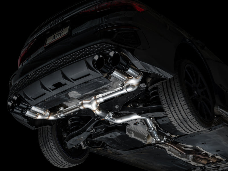 AWE Tuning 22-24 Audi 8Y S3 Track Edition Exhaust - Diamond Black Tips - 3020-43897