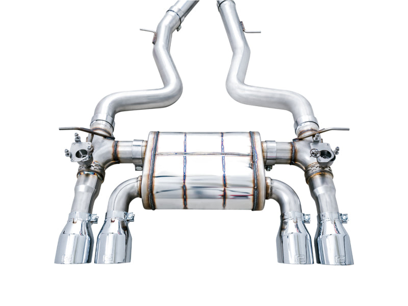 AWE Tuning BMW F8X M3/M4 SwitchPath Cat-Back Exhaust - Chrome Silver Tips - 3025-42070