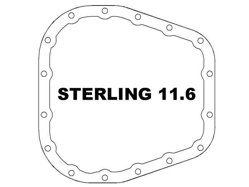 aFe POWER Street Series Rear Diff Cover Raw w/ Machined Fins Ford F-250/350 23-26 (Sterling 11.6) - 46-71490A