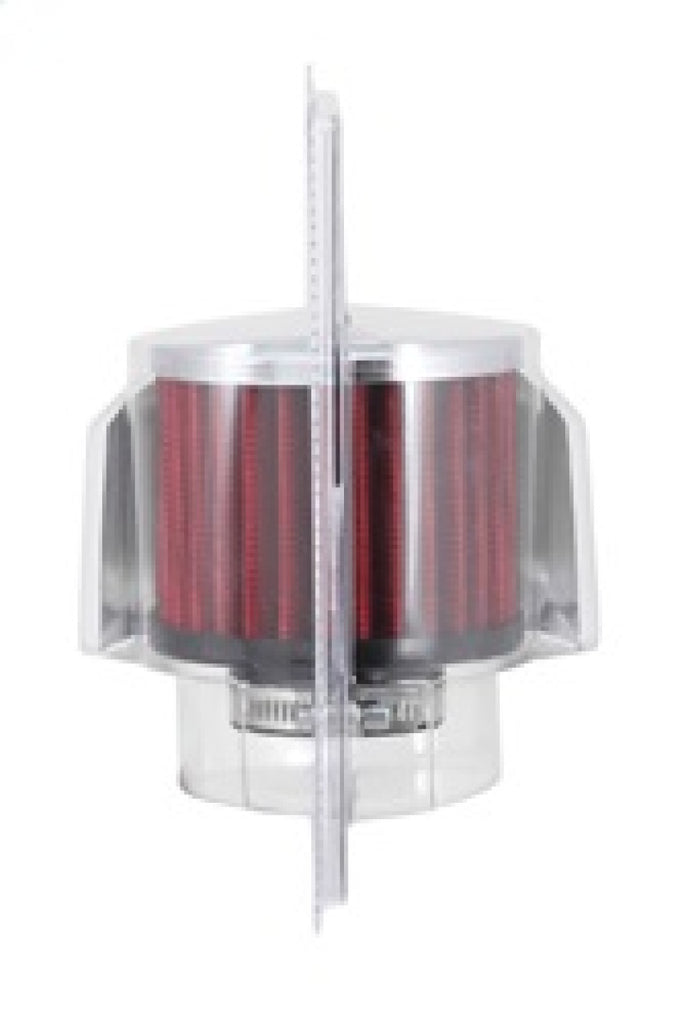 K&N 1.375in Flange ID x 3in OD x 2.5in Height Clamp On Crankcase Vent Filter - 62-1513