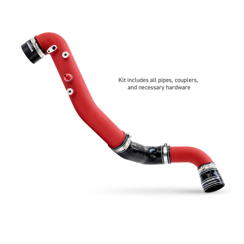 Mishimoto 2023+ Honda Civic Type-R Intercooler Kit w/Pipes - Silver Intercooler/Red Pipes - MMINT-CTR-23KSLRD