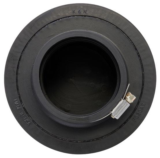 K&N Filter Universal Rubber Filter 3in Flange ID 6in Base OD 5.125in Top OD 5in Height - RU-3570