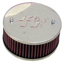 Load image into Gallery viewer, K&amp;N Universal Custom Air Filter - Round 1.625in Flange / 1.625in ID / 2.75in Overall Height - 56-9097