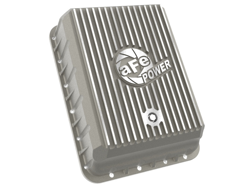 aFe POWER Street Series Transmission Pan Raw w/ Machined Fins RAM 3500 13-24 (AS69RC Transmission) - 46-71500A