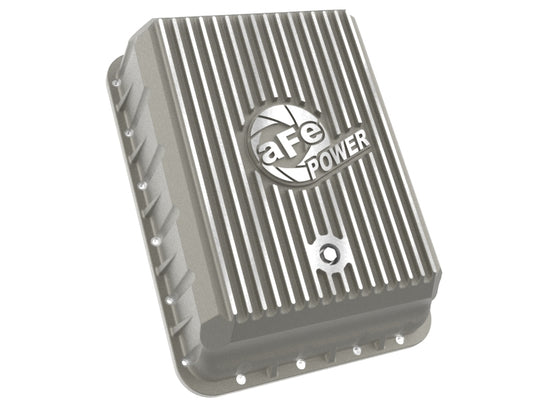 aFe POWER Street Series Transmission Pan Raw w/ Machined Fins RAM 3500 13-24 (AS69RC Transmission) - 46-71500A