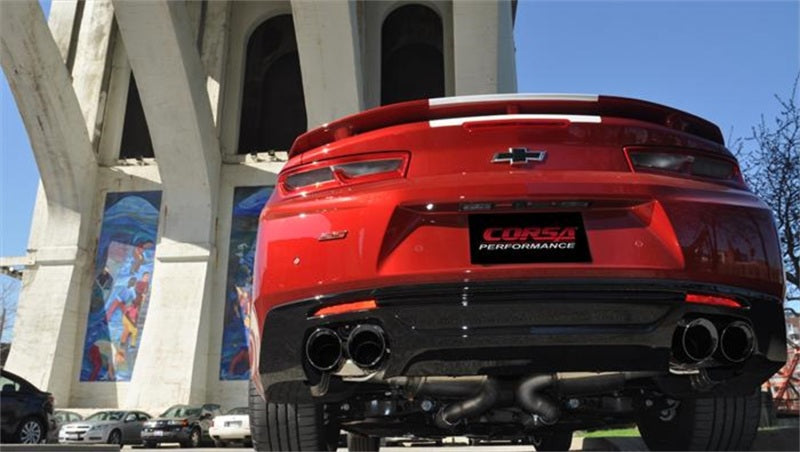 Corsa 2017-2024 Chevrolet Camaro SS 6.2L V8 2.75in Black Sport Axle-Back Exhaust - 14786BLK