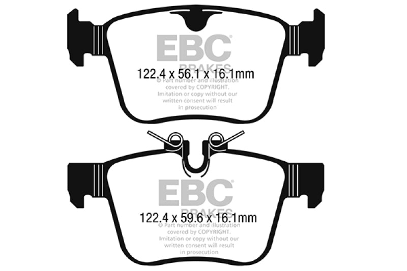 EBC 2016+ Jaguar F-Pace 2.0L TD (180) Yellowstuff Rear Brake Pads - DP42246R