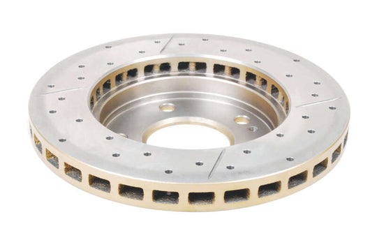 DBA 95-05 Chrysler Sebring Rear Rotor Front Street Series Drilled & Slotted Rotor w/Gold Hat - DBA421X