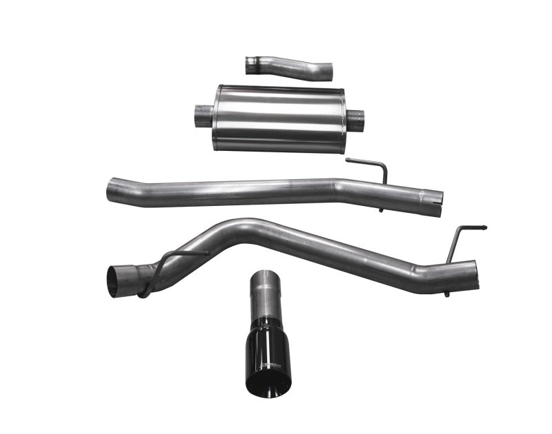 Corsa 20-25 Jeep Gladiator JT 3.6L Single Side Exit Cat-Back Exhaust System w/ Single 4in Black Tip - 21060BLK
