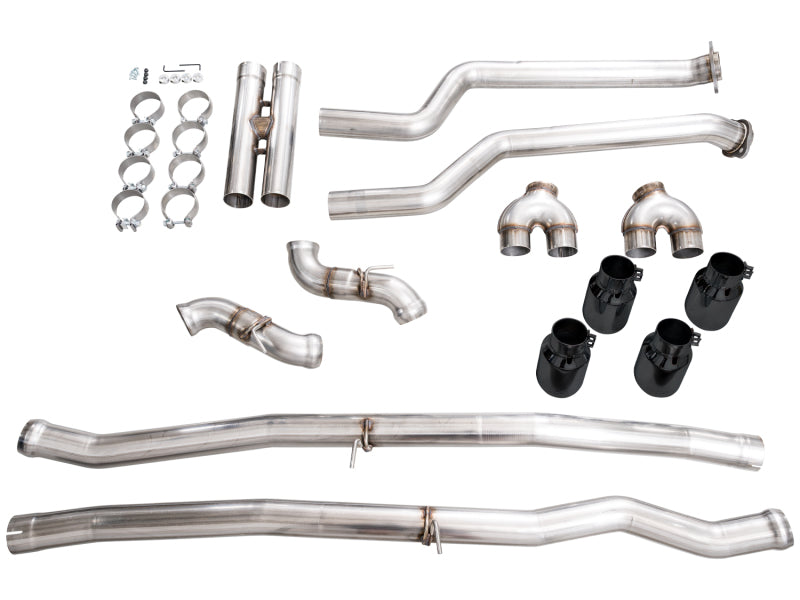 AWE Tuning BMW G90/G99 M5 Track Edition Cat-Back Exhaust - Diamond Black Tips - 3020-43790