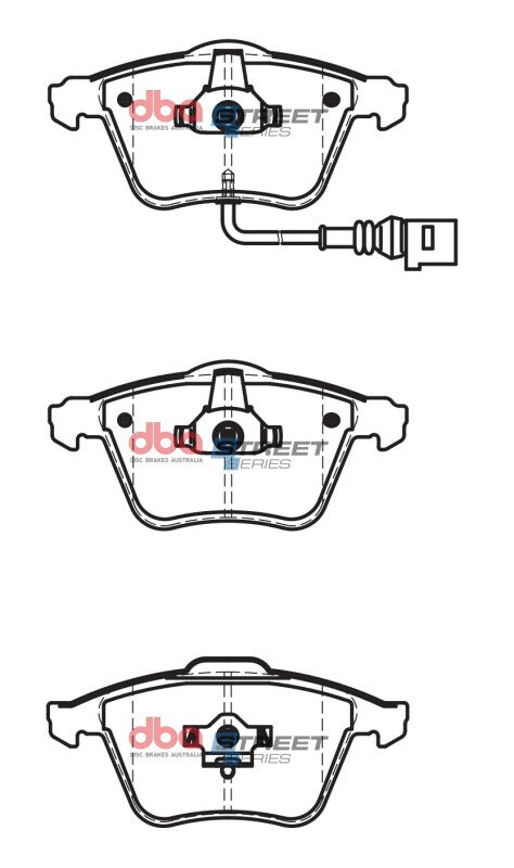 DBA 08-15 Audi TT Quattro Front Street Series Brake Pads - DB2210SS