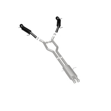 Load image into Gallery viewer, MagnaFlow Cat-Back 15-16 Land Rover Ranger Rover V6 SS 2.5in Dual Split Rear Exit 4.5in Black Tips - 19123