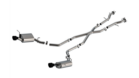 Borla 11-25 Dodge Durango 3.6L V6/5.7L V8 2+4WD S-Type Catback Exhaust - 4.5in Ceramic Black Tips - 140449CB