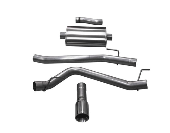 Corsa 2020-2025 Jeep Gladiator JT 3.6L Single Side Exit Cat-Back Exhaust w/ Single 4in Polished Tip - 21060
