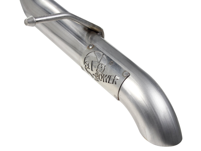 aFe MACHForce XP Exhaust Cat-Back 3in SS-409 Hi-Tuck inRBin 12-14 Jeep Wrangler Unlimited V6 4Dr - 49-46232