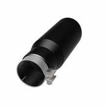 Load image into Gallery viewer, MagnaFlow Tip Stainless Black Coated Single Wall Round Single Outlet 5in Dia 3.5in Inlet 14.5in L - 35237