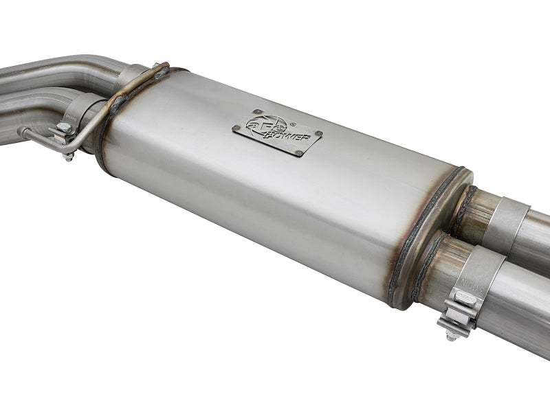 aFe POWER Rebel Series 3in 409 SS Cat Back Exhaust w/ Polished Tips 17 Ford F-150 Raptor V6-3.5L - 49-43091-P