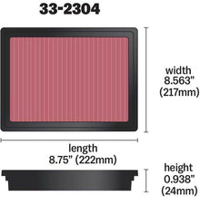 Load image into Gallery viewer, K&amp;N 05-08 LGT / 08-11 WRX / STi Drop In Air Filter - 33-2304