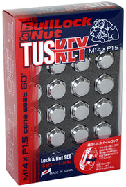 Project Kics 14X1.50 Tuskey Bullock And Nut Set - Chrome - WT0600