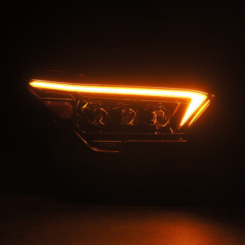 AlphaRex 2024+ Toyota Tacoma NOVA-Series LED Proj Headlights Alpha-Blk w/Actv Light & Seq. Sig + DRL - 880332