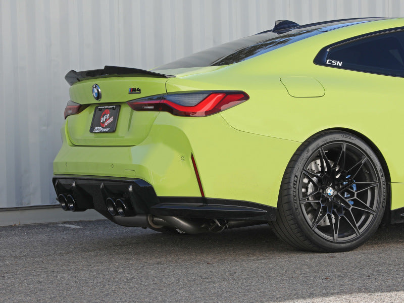 aFe MACHForce XP Exhausts Cat-Back SS 21 BMW M2 Competition L6-3.0L w/Black Tips - 49-36351-B