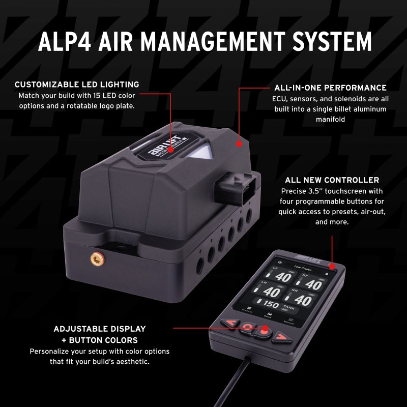 Air Lift ALP4 Air Management 1/4in Airline (No Tank/Compressor) - 27480